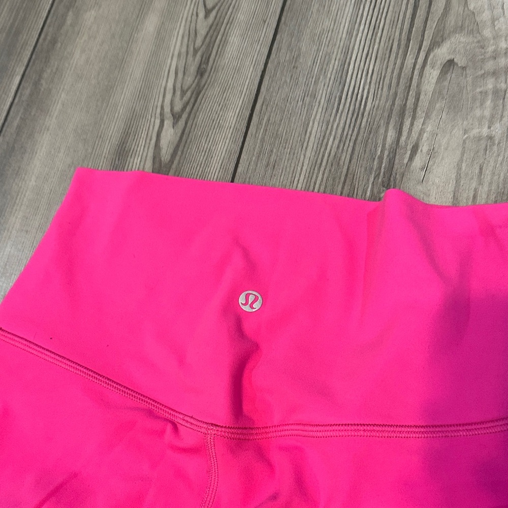 Lululemon Sonic Pink double align Leggings 6 - Picture 2 of 4
